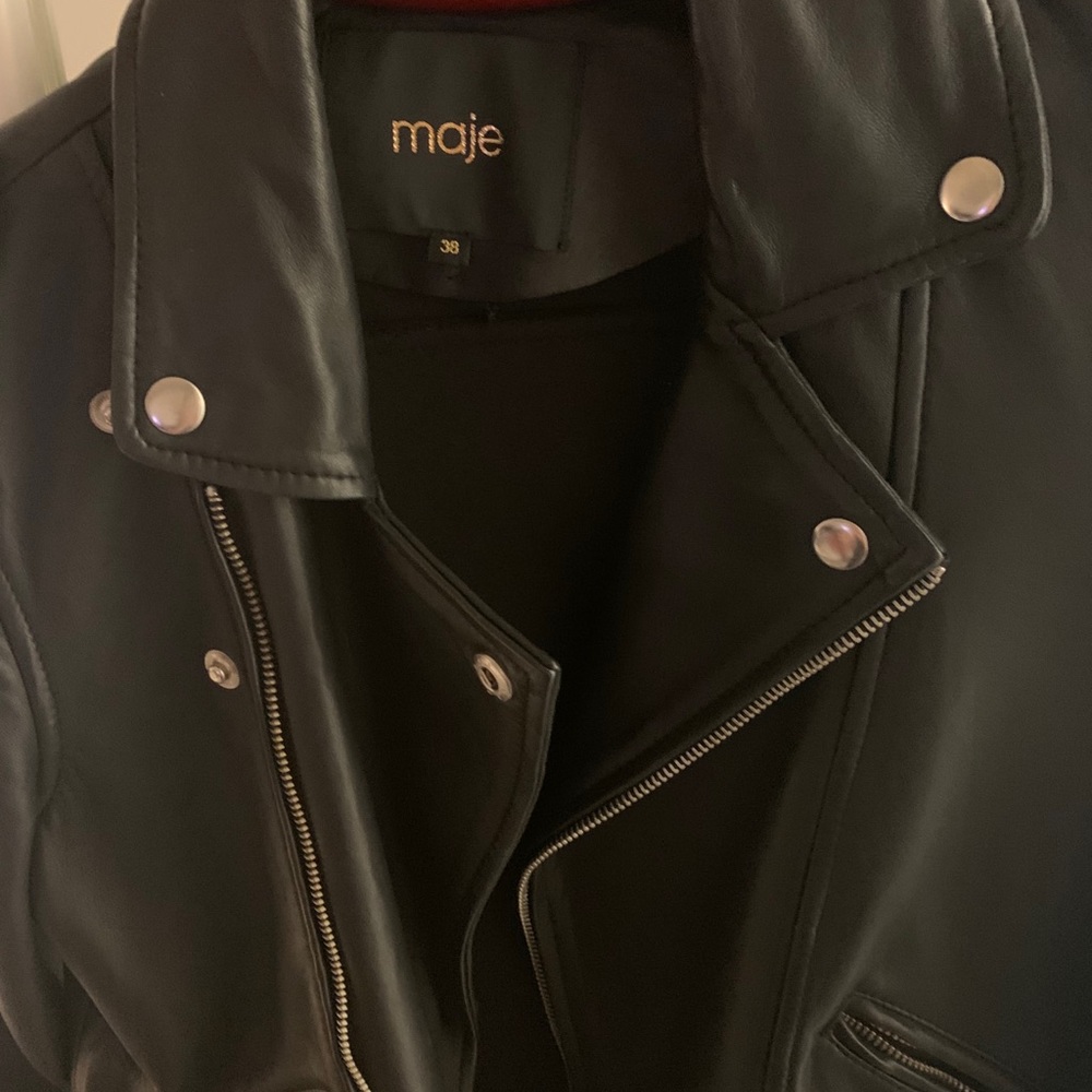 Leather jacket Maje